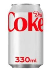 Coke Diet Can No Sugar 330Ml