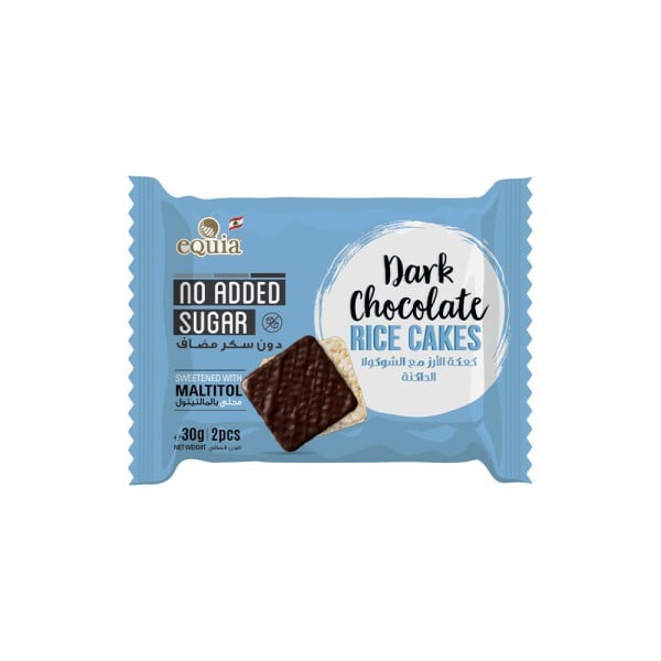 EQUIA RICE CAKE DARK CHOCOLATE 30G