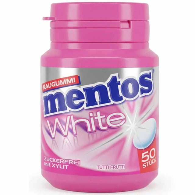 Mentos White Sugar Free 38 Pcs Tutti Frutti 54G