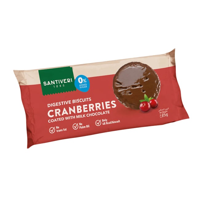 Santiveri 0% Sugar Digestive Biscuit Cranberries 8