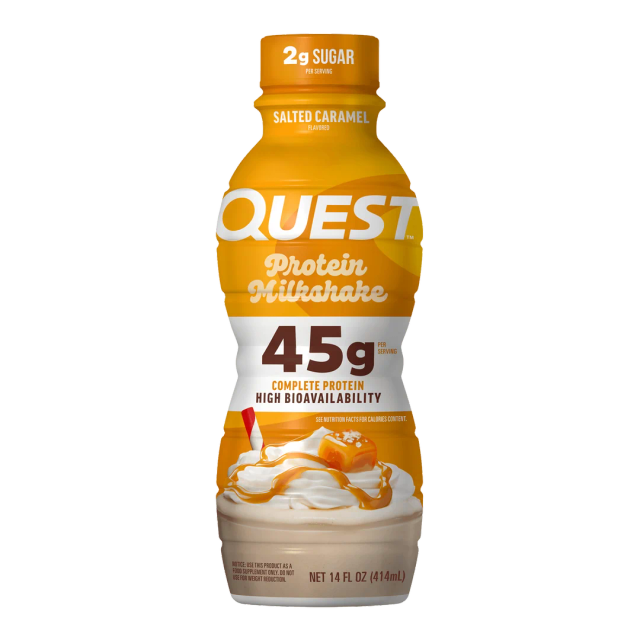 Quest protien milkshake salted caramel