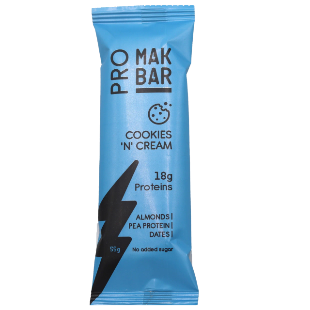 Pro Mak Bar Cookies And Cream 55G