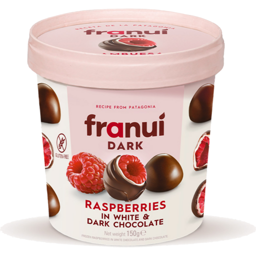 franui raspberry dark chocolate 150g