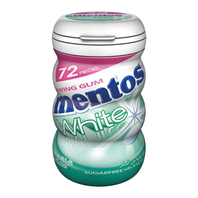 Mentos White Sugar Free 72 Pcs Spearmint 103G