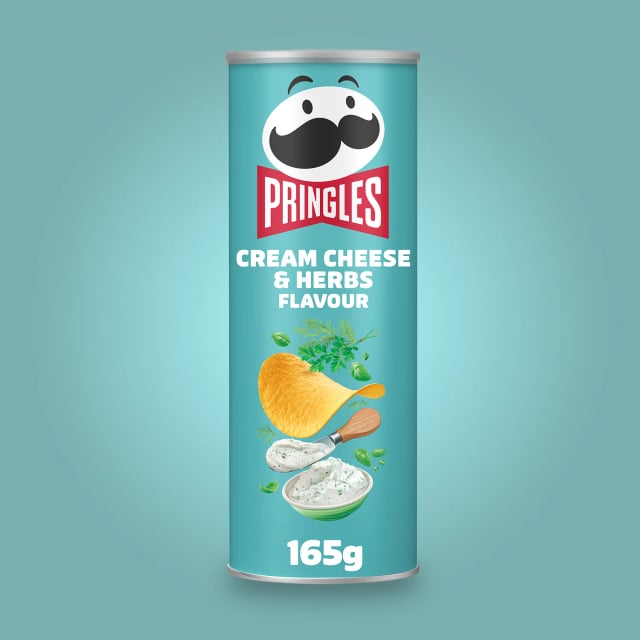 Pringles cream cheese & herbs 165g