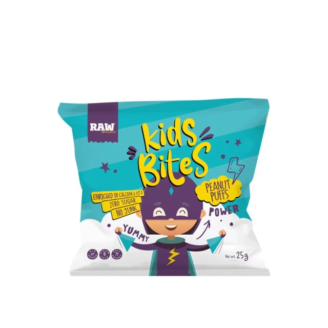 Raw Kids Bites Peanut Puffs 25G
