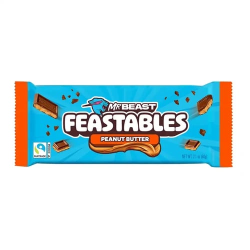 Mr Beast Feastables peanut butter 60g