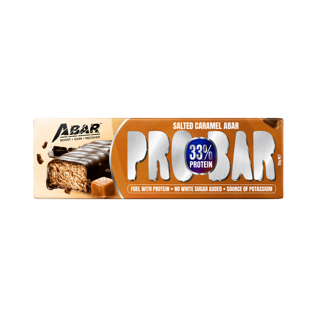 A bar protein sa;ted caramel