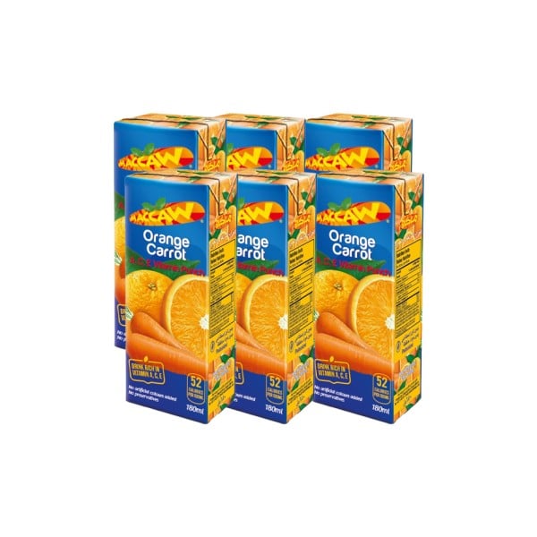 Maccaw Orange&Carrot Carton 180ml
