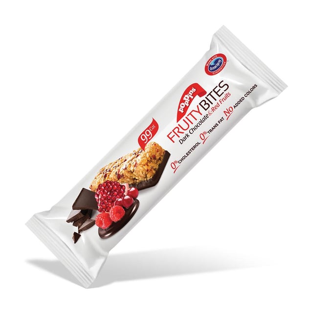 Poppins Fruity Bites Dark Chocolate and strawberry