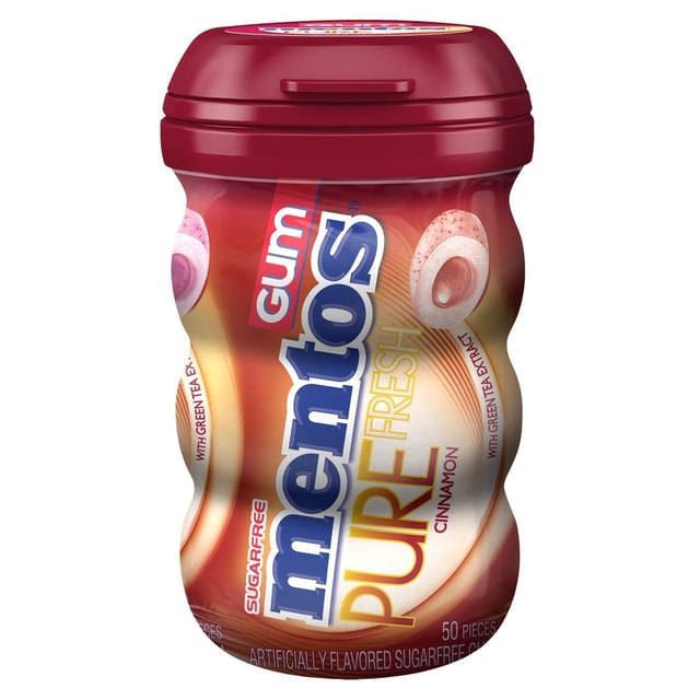 mentos pure fresh cinnamon 32pcs 56g