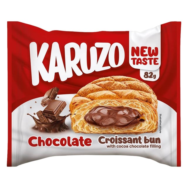 Karuzo Cocoa Croissant Bun Chocolate 82g