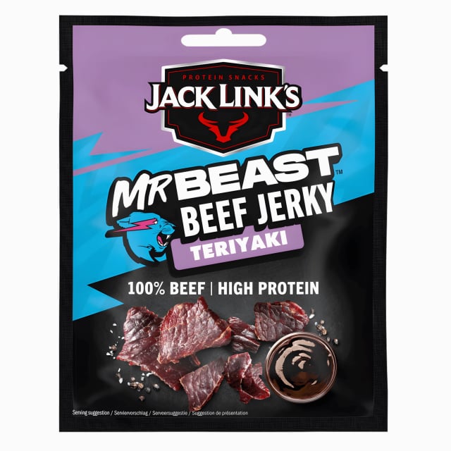 Jack links mr beast veef jerky teriyaki 40g